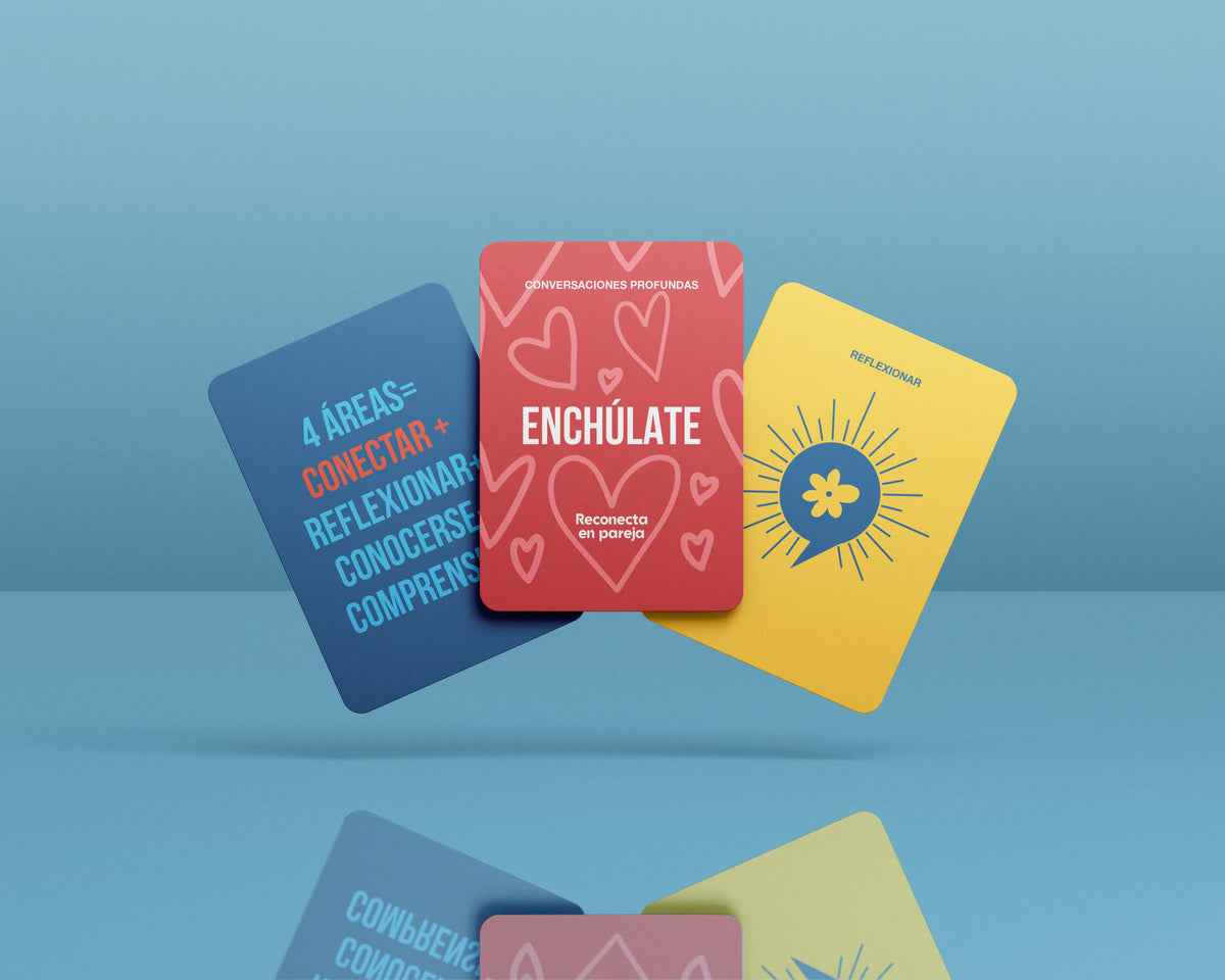Deck de Cartas - "Enchúlate". Reconecta en pareja. Conversaciones profundas.