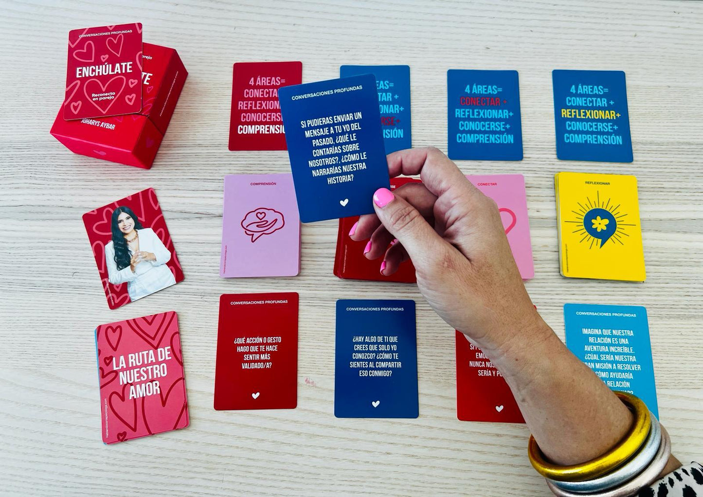 Deck de Cartas - "Enchúlate". Reconecta en pareja. Conversaciones profundas.