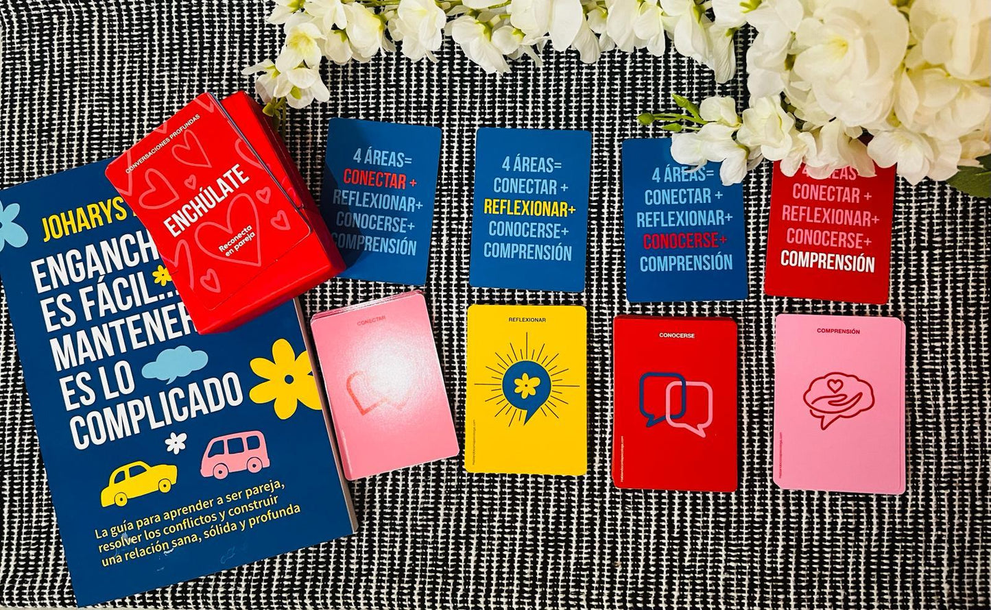 Deck de Cartas - "Enchúlate". Reconecta en pareja. Conversaciones profundas.